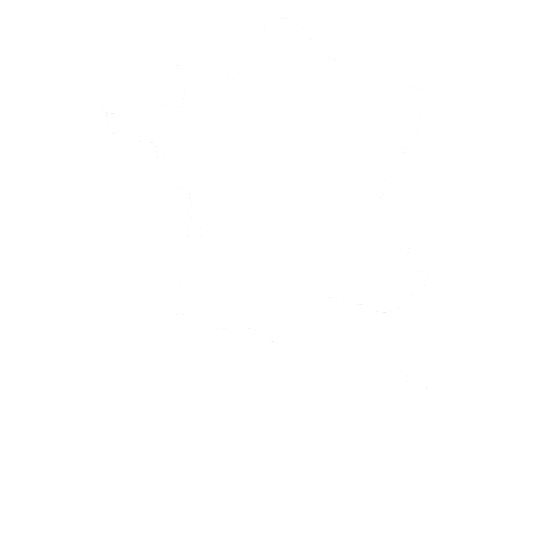 Icône représentant la carte de France pour symboliser le fait que la marque OPHÉO est Made in France/Corse.