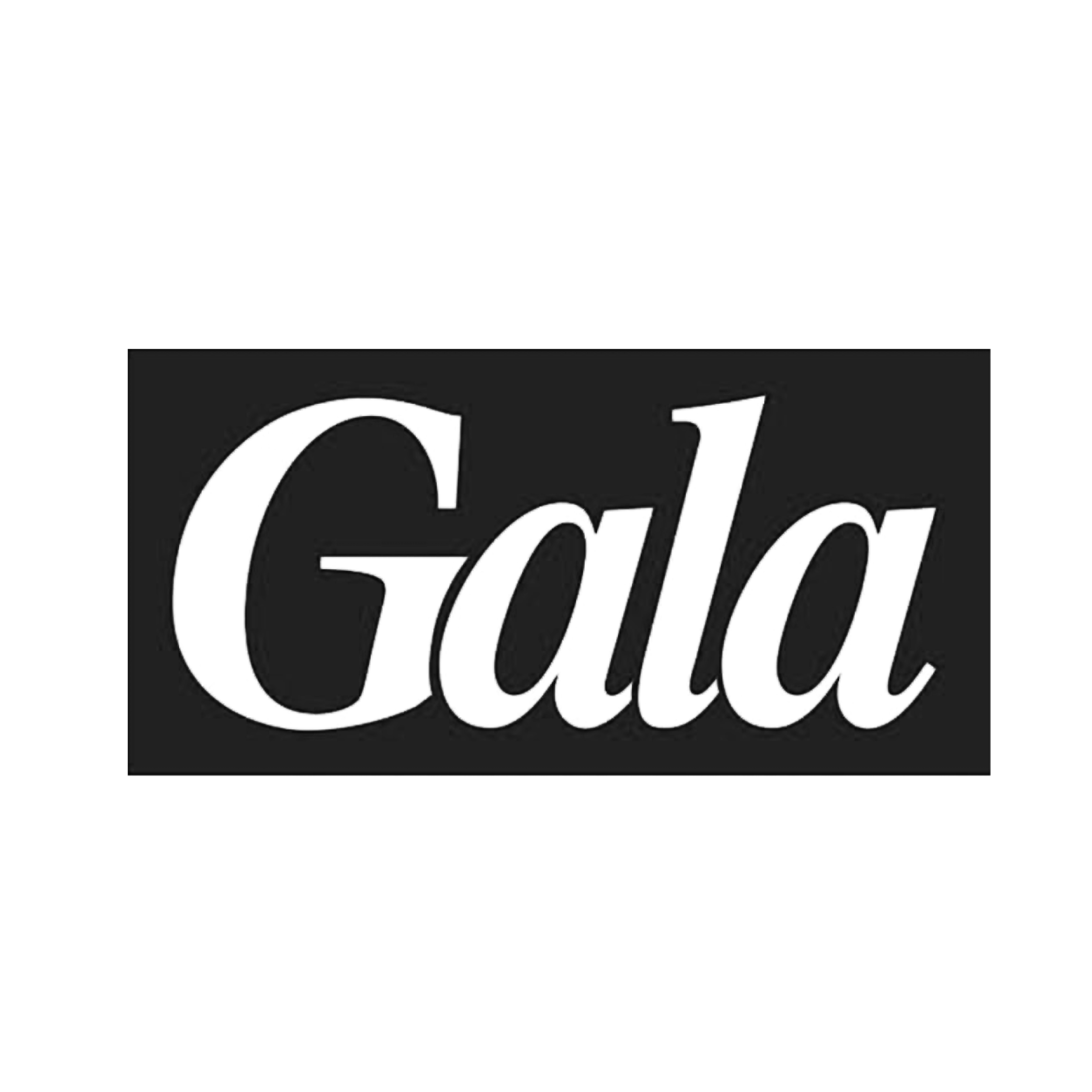 Logo noir du média Gala.